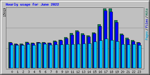 Hourly usage for June 2022