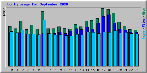 Hourly usage for September 2026